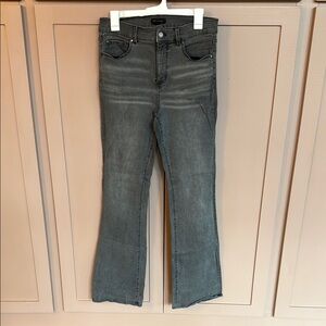 Ann Taylor High Rise Slim Boot Women's Gray Jeans